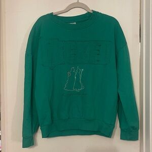 Wicked sweatshirt Green make your own magic size small